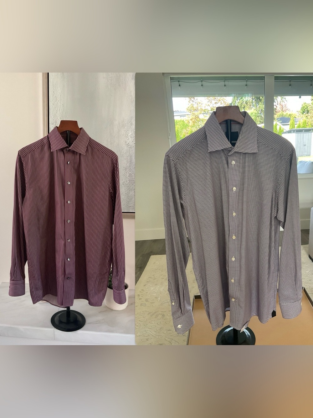 ETONS Set of Contemporary Fit Ultra Formal Wear Mens Dress Shirts